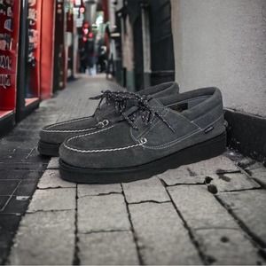 Timberland x Madness Hong Kong Mens 3 Eye Classic Suede Boat Gray Shoe Mens US 8